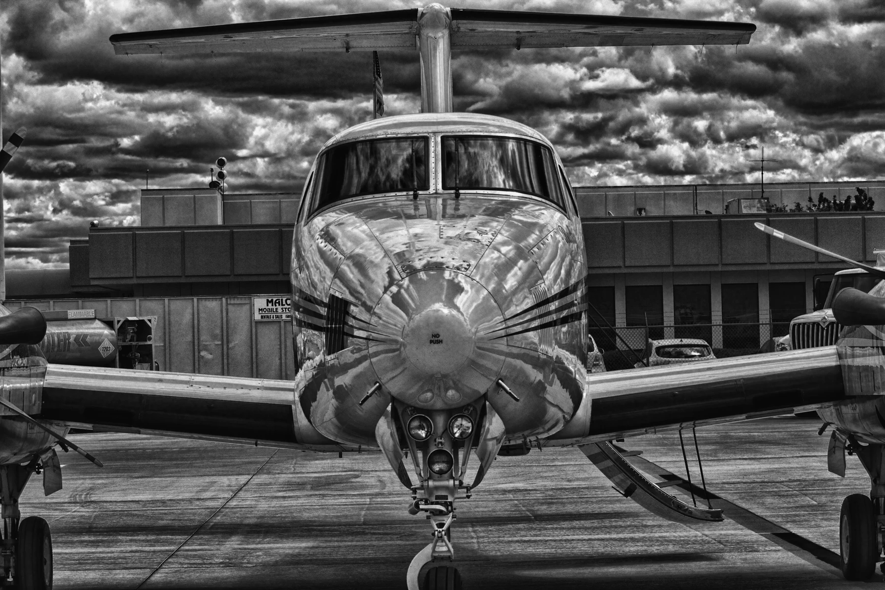 Business Jet parked on the ramp
